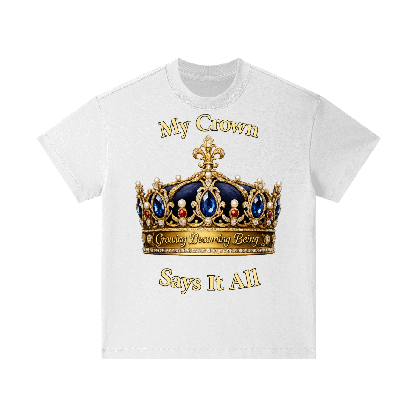 Boy’s “My Crown” Essential Cotton T-Shirt