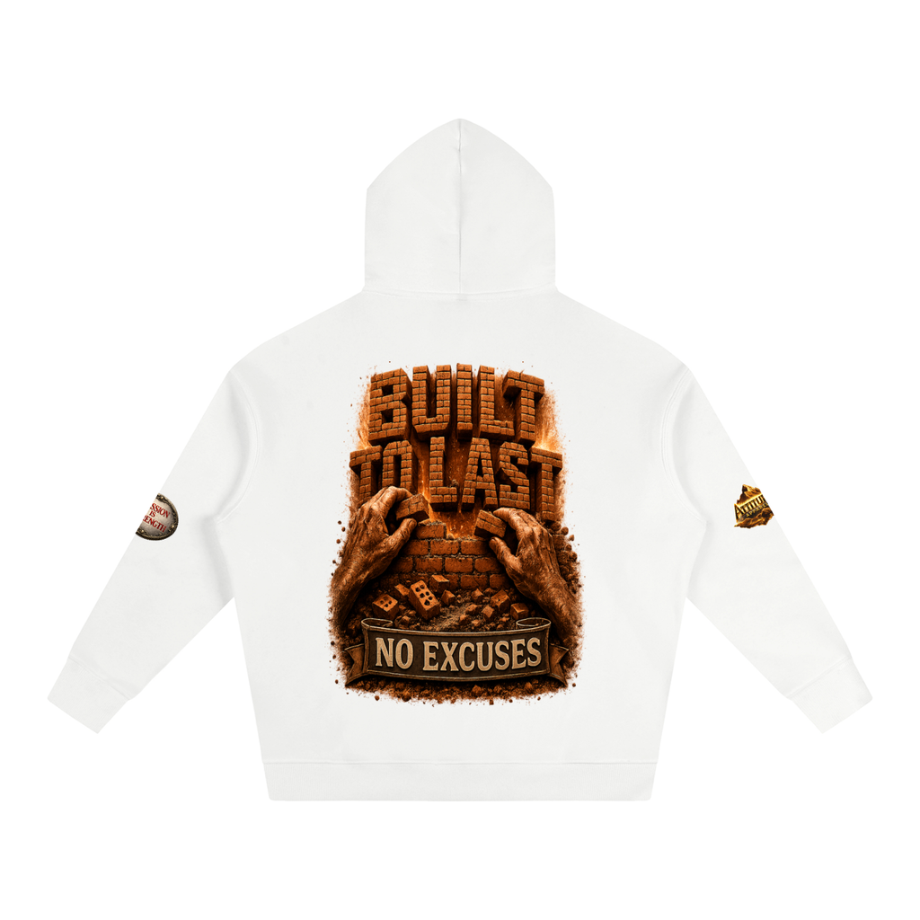 "Built Different" Oversize Fleeced Hoodie
