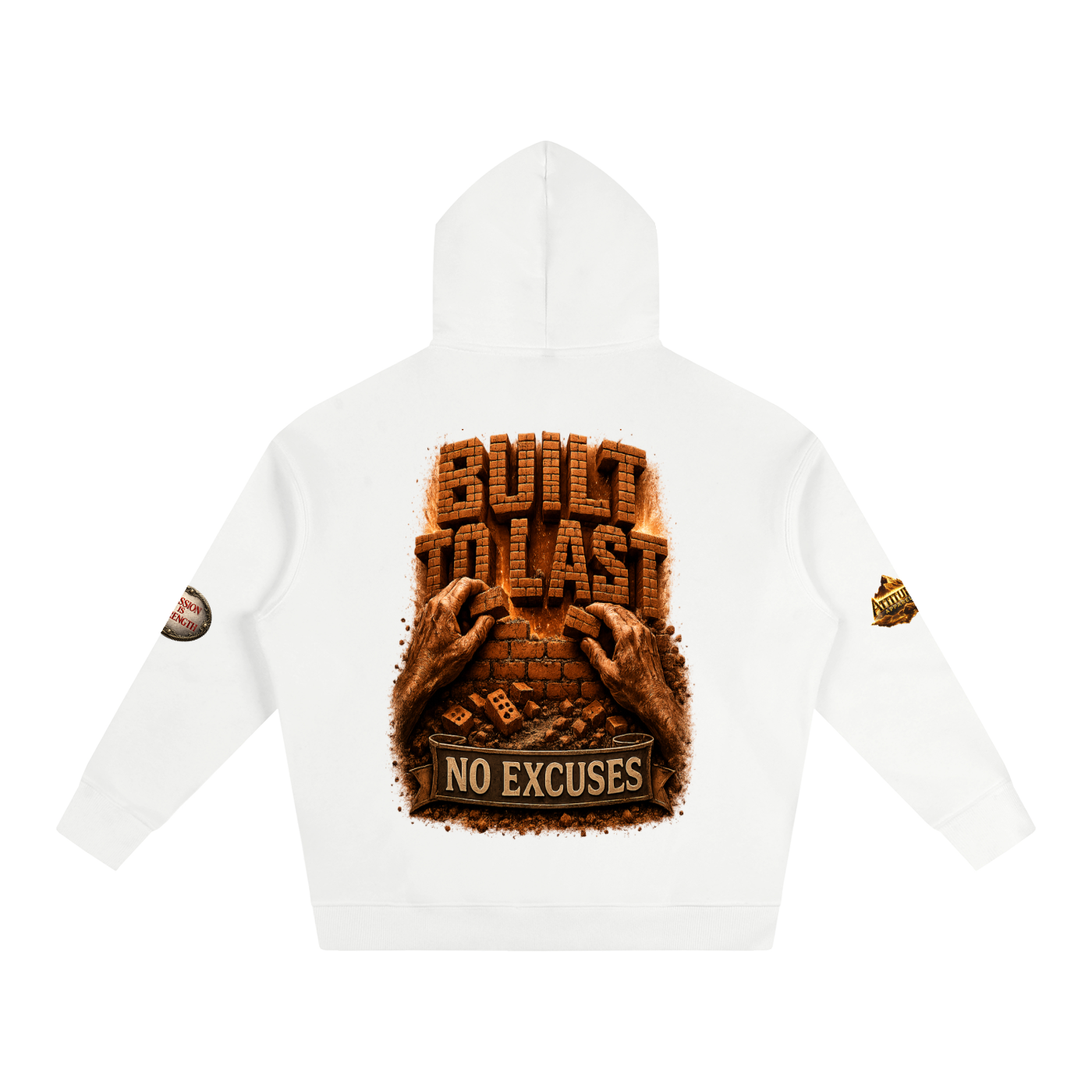 "Built Different" Oversize Fleeced Hoodie