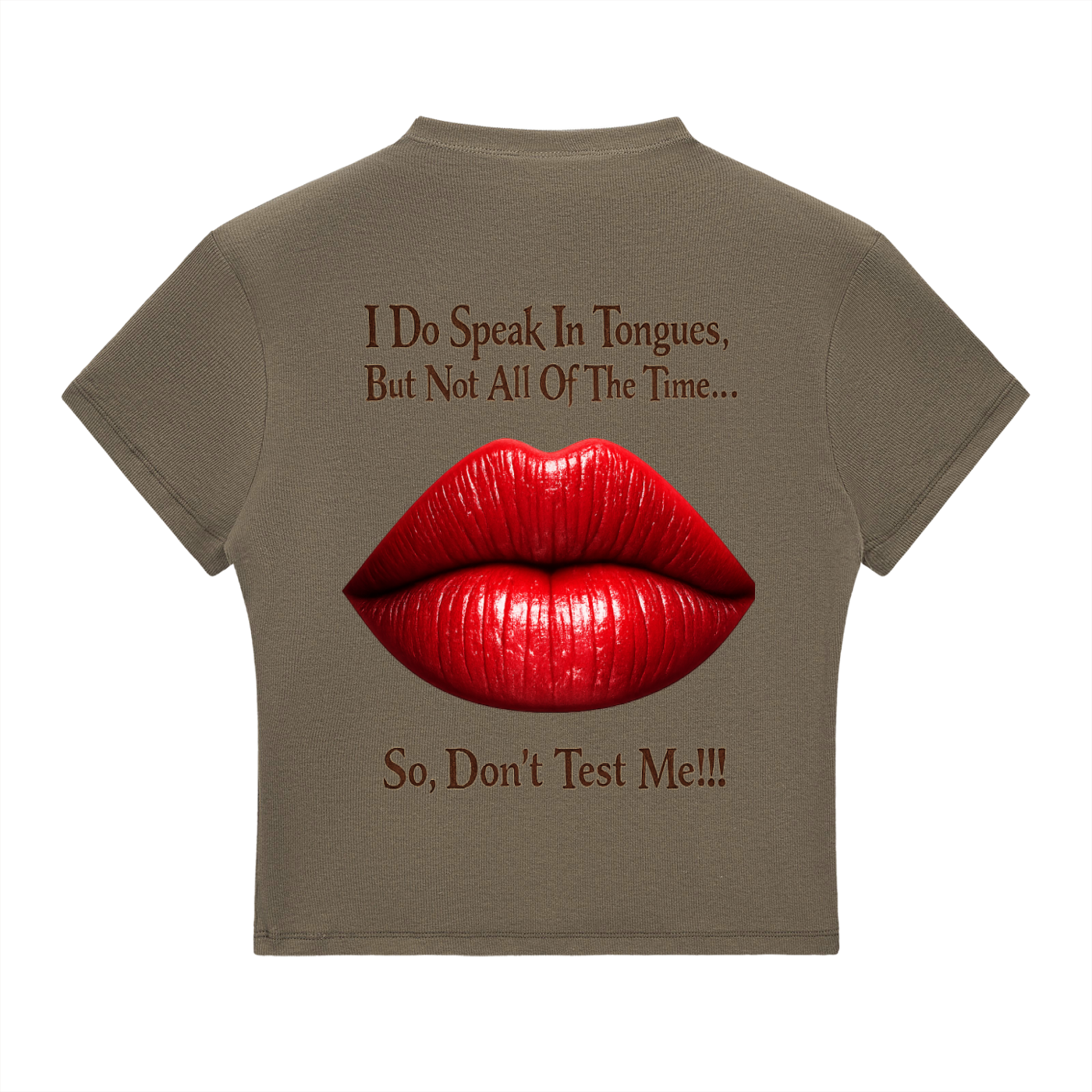Women's: The Tongue, Essential Slim Fit Mock Neck T-Shirt