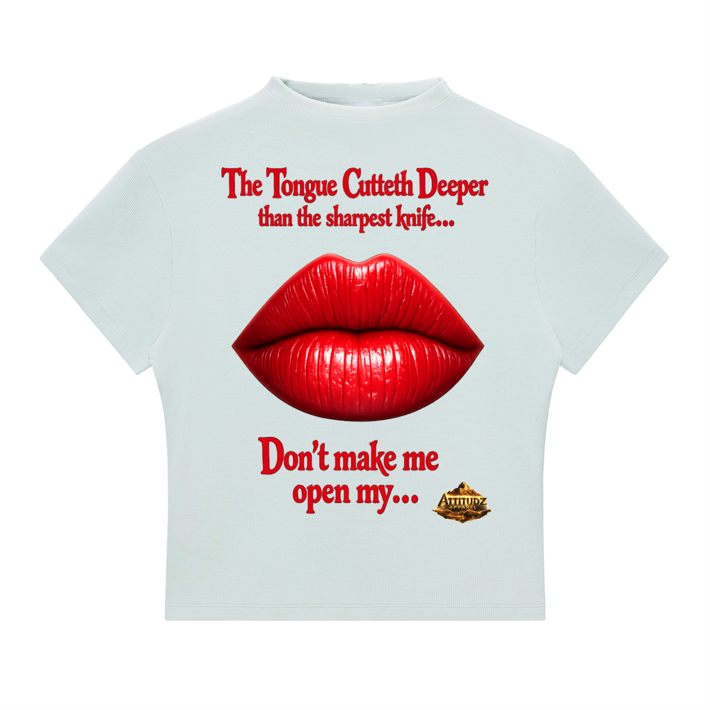 Women's: The Tongue, Essential Slim Fit Mock Neck T-Shirt