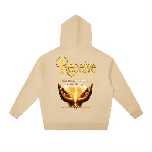 "Believe and Receive" Unisex Relaxed Pullover Hoodie