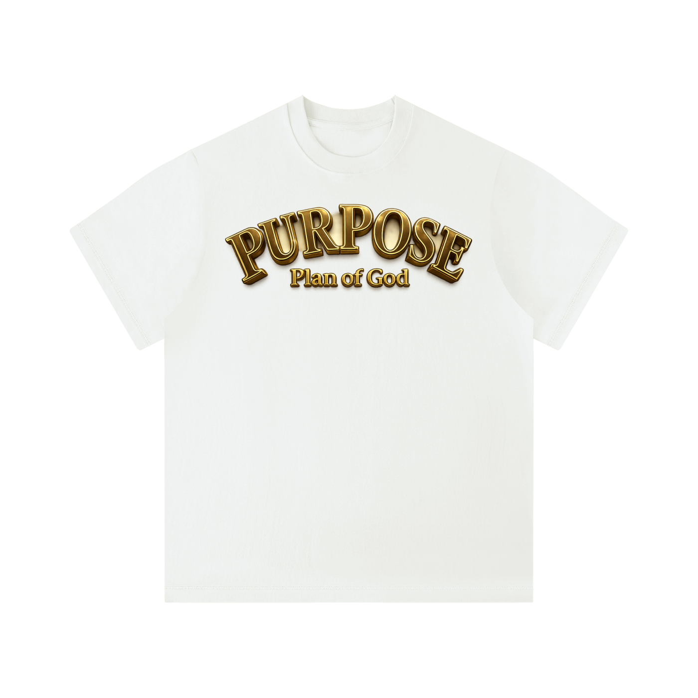 "Purpose Plan" Unisex Solid Color Regular Fit T-Shirt
