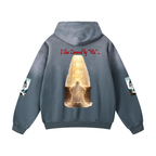 Unisex "No Weapon" Heavyweight Sunfade Oversized Hoodie