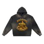 "My Attitudz" Sun Fade Frayed Fleece Hoodie