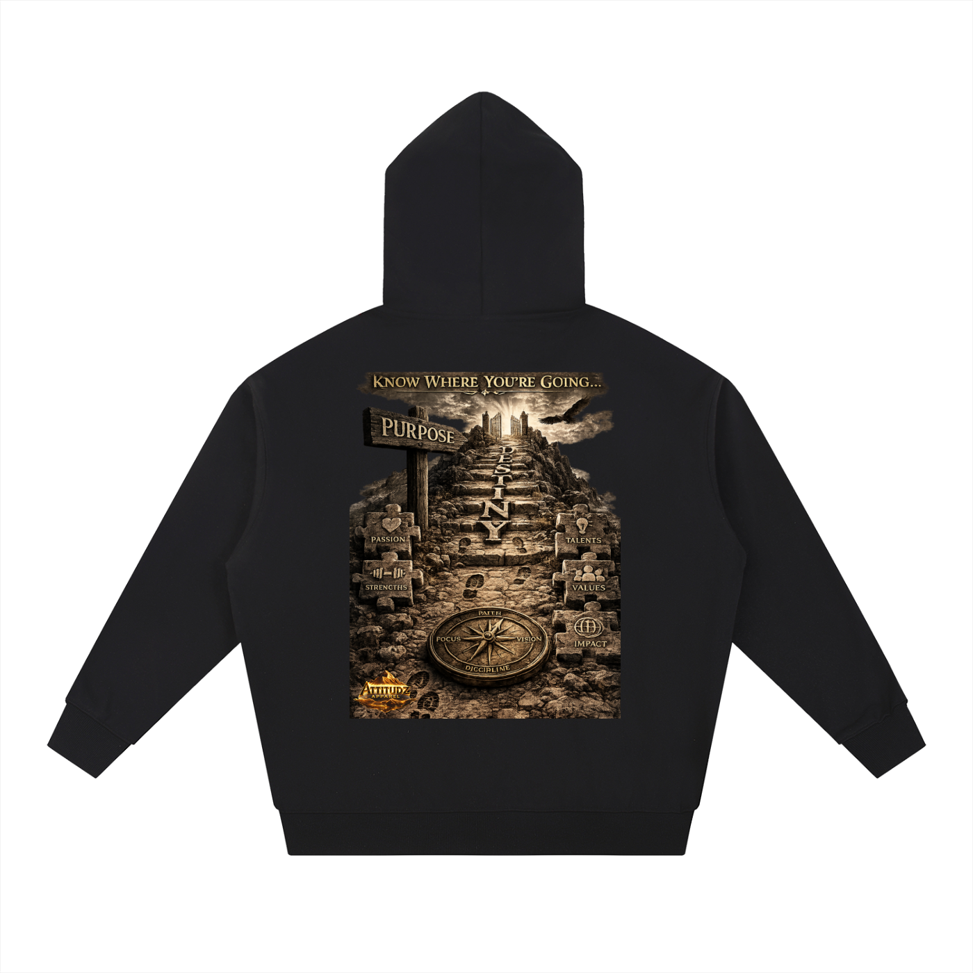 “Purpose Driven” Heavyweight Hoodie