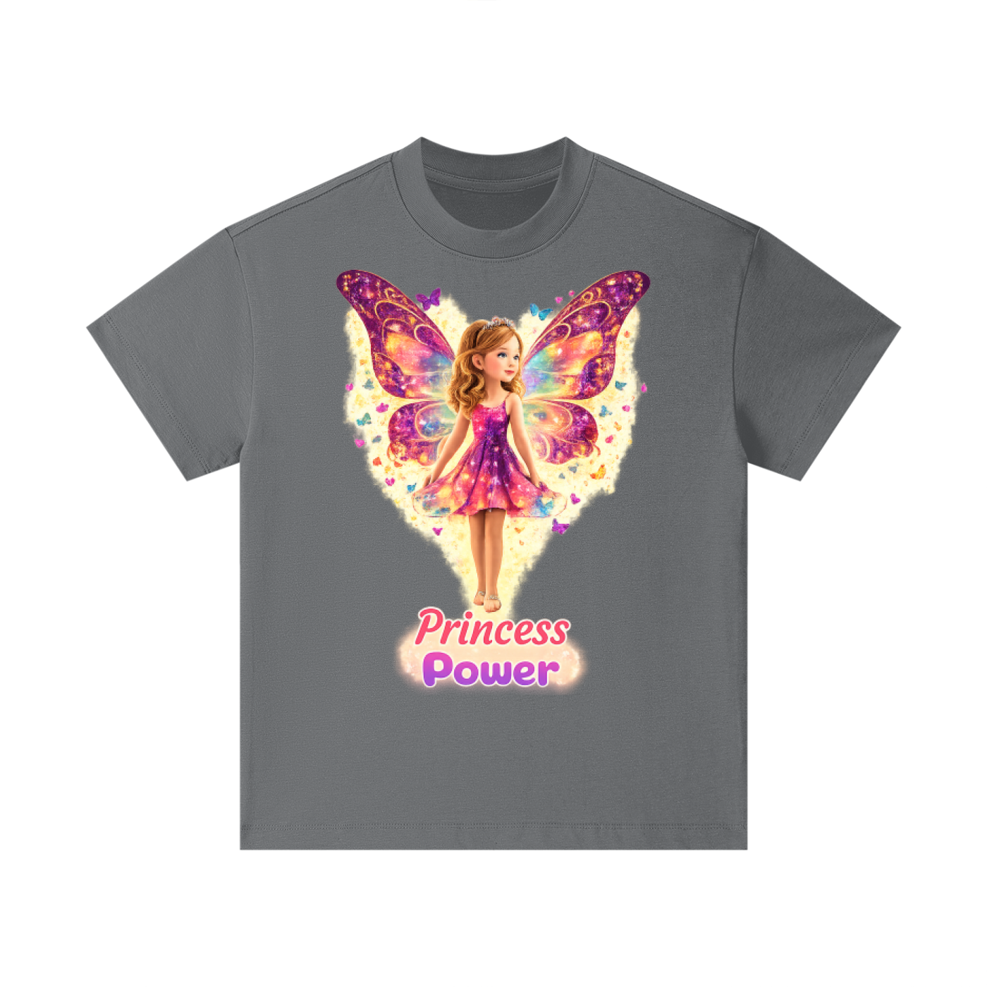 Girl's Princess Power T-Shirt – White Fairy Design
