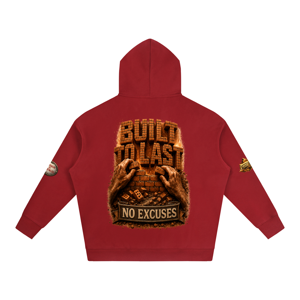 "Built Different" Oversize Fleeced Hoodie