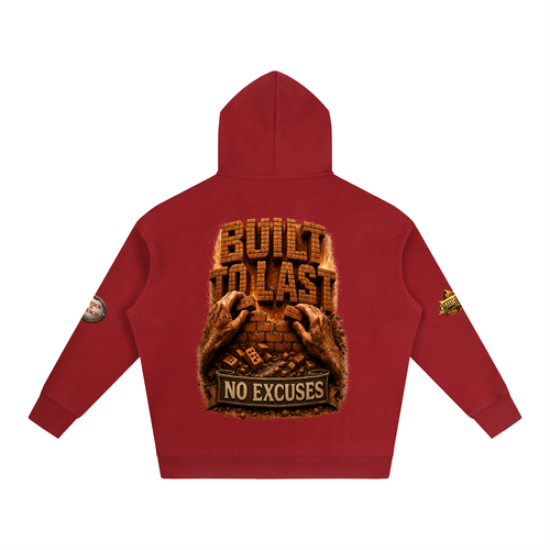 "Built Different" Oversize Fleeced Hoodie
