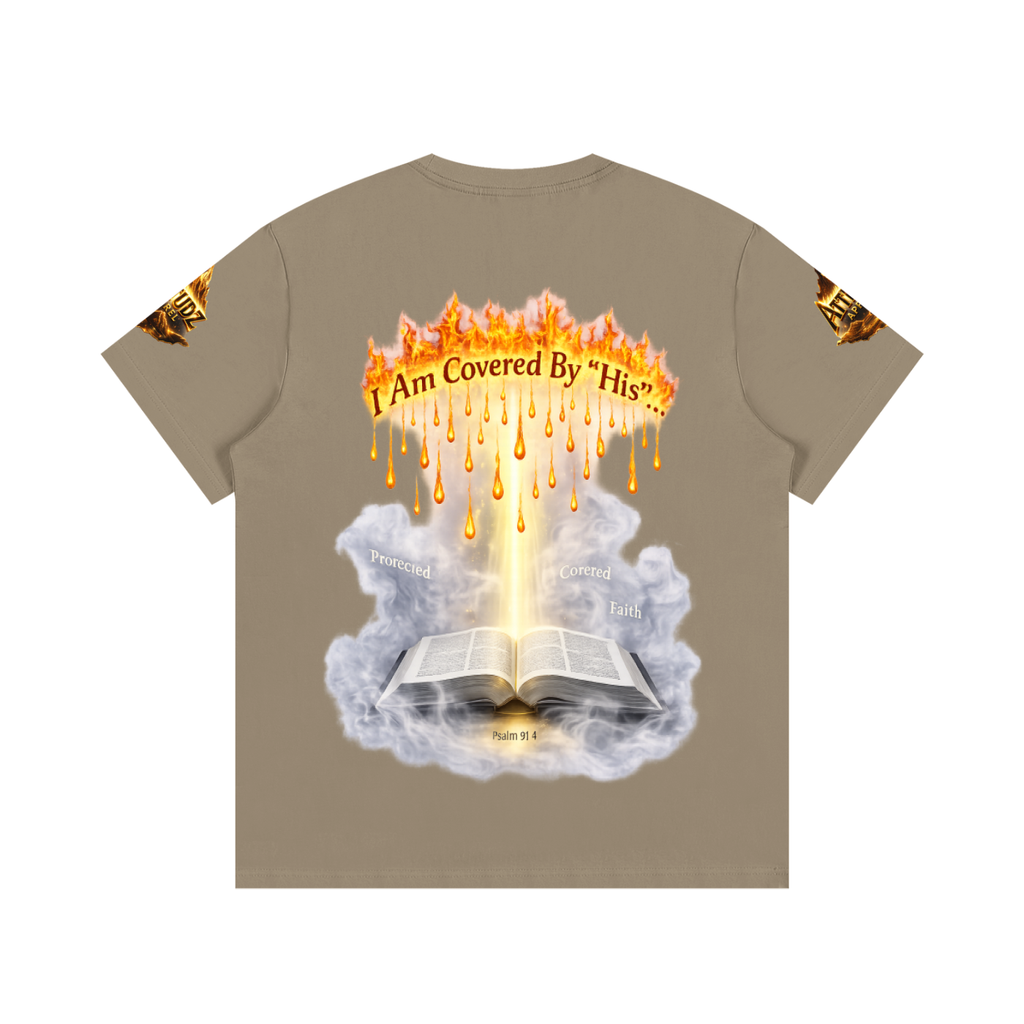 Women’s Cotton Tee – Angel Wings Rainbow Graphic