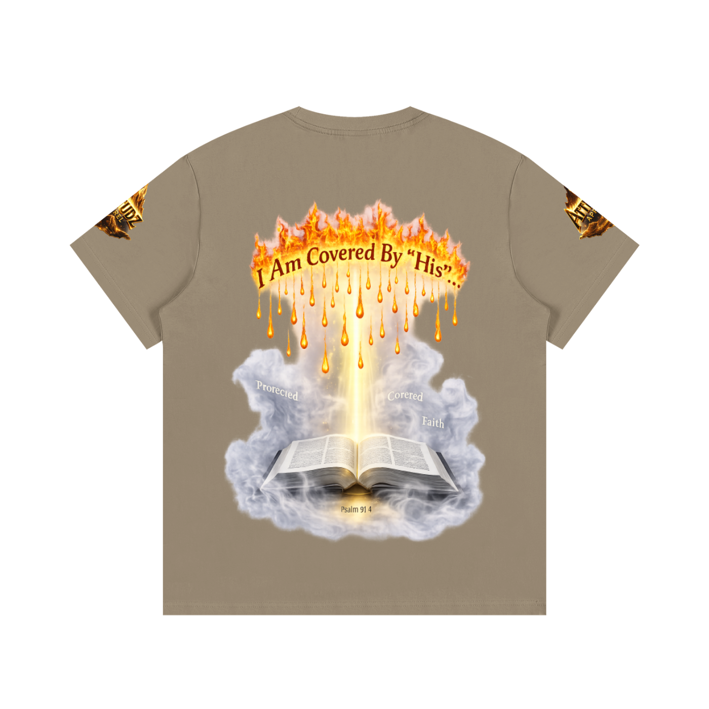 Women’s Cotton Tee – Angel Wings Rainbow Graphic