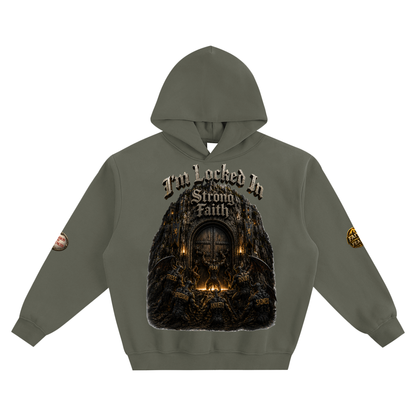 “Locked in” Fleeced Boxy Hoodie