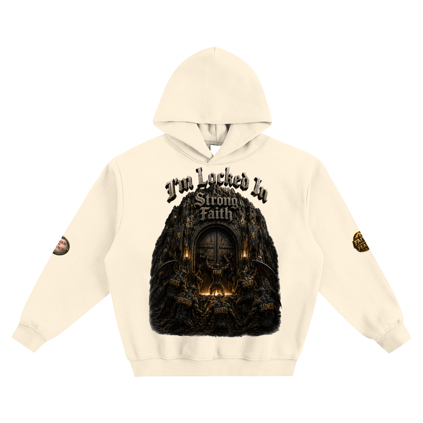 “Locked in” Fleeced Boxy Hoodie