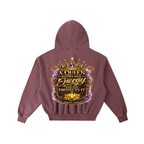 "Queen's Elevate" Frayed Enzyme Washed Fleece Hoodie