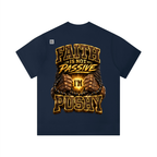 "Push" Unisex Solid Color Regular Fit T-Shirt