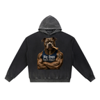 "Don't Flinch" Vintage Washed Gradient Fleece Hoodie