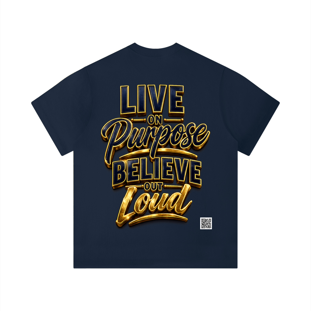 "Purpose" Unisex Solid Color Regular Fit T-Shirt