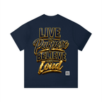"Purpose" Unisex Solid Color Regular Fit T-Shirt