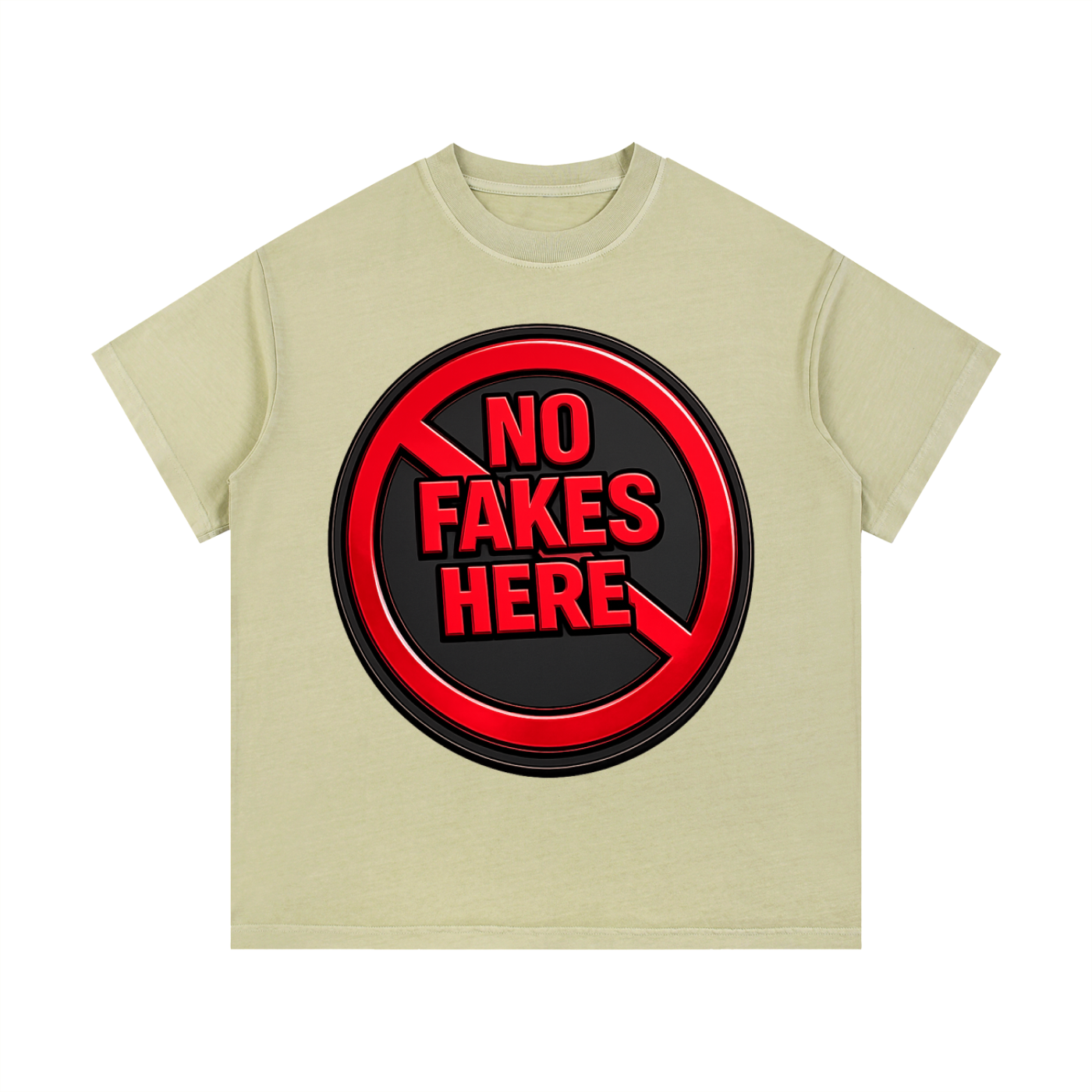 Unisex “No Fakes” Vintage Wash Cotton T-Shirt