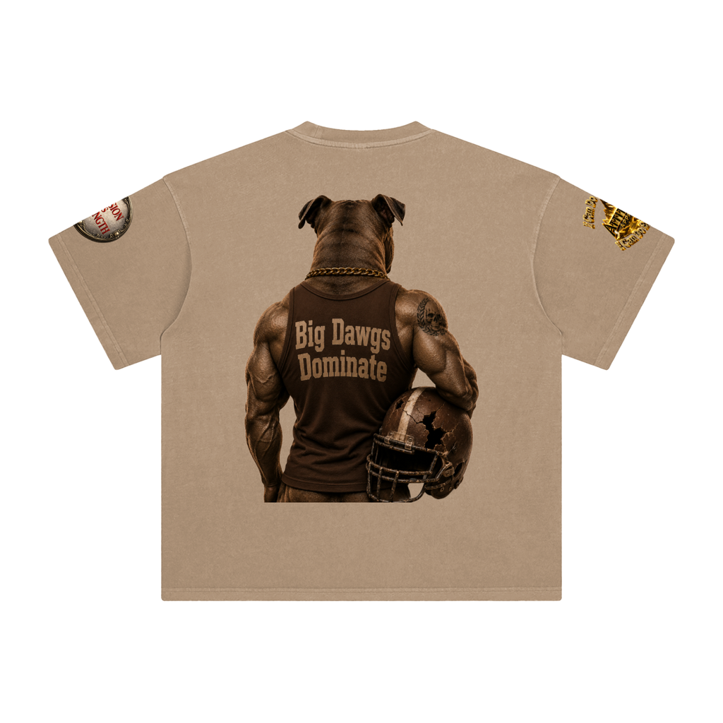 "I Play Ruff" Enzyme Washed T-Shirt