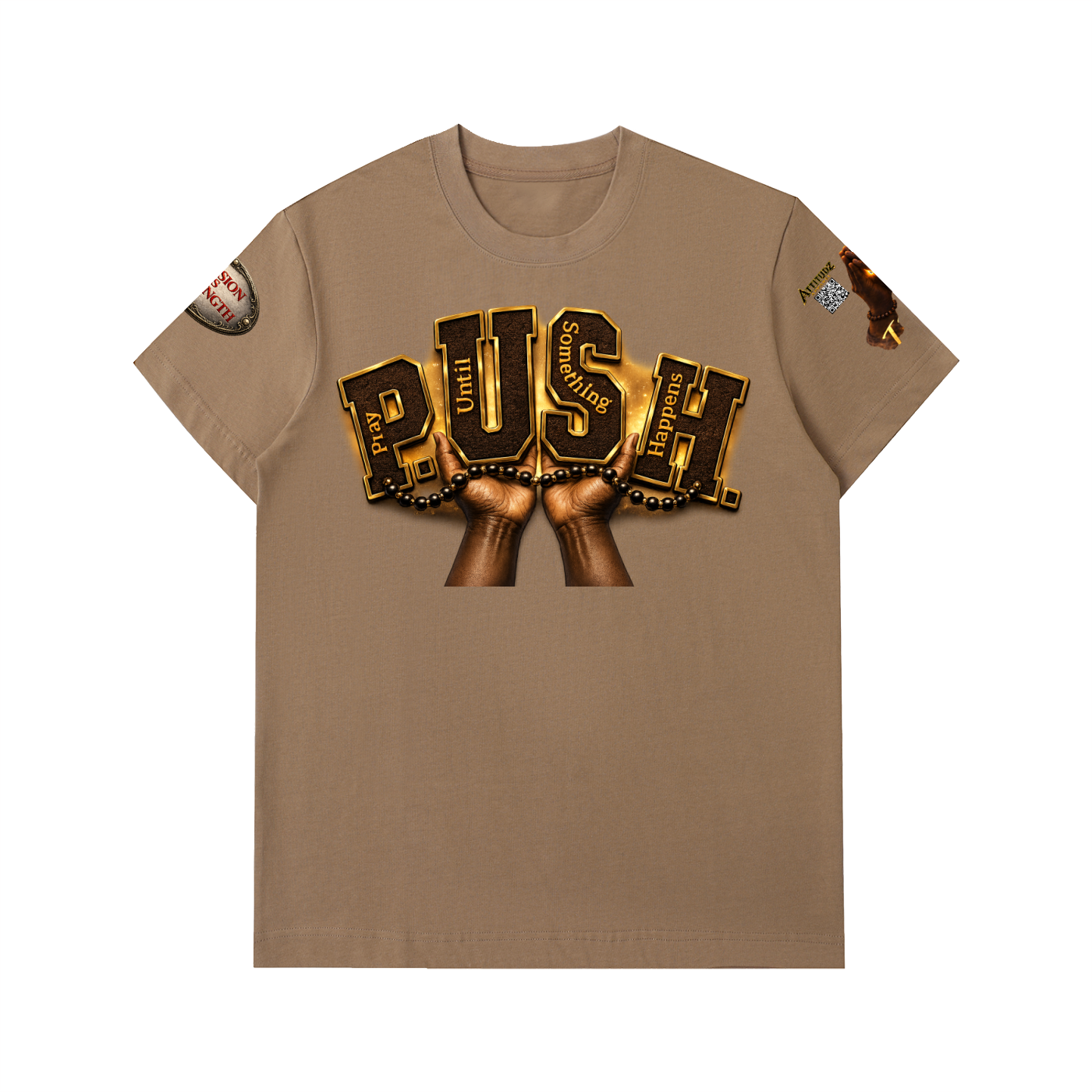 "Push" Essential Heavyweight Cotton T-Shirt