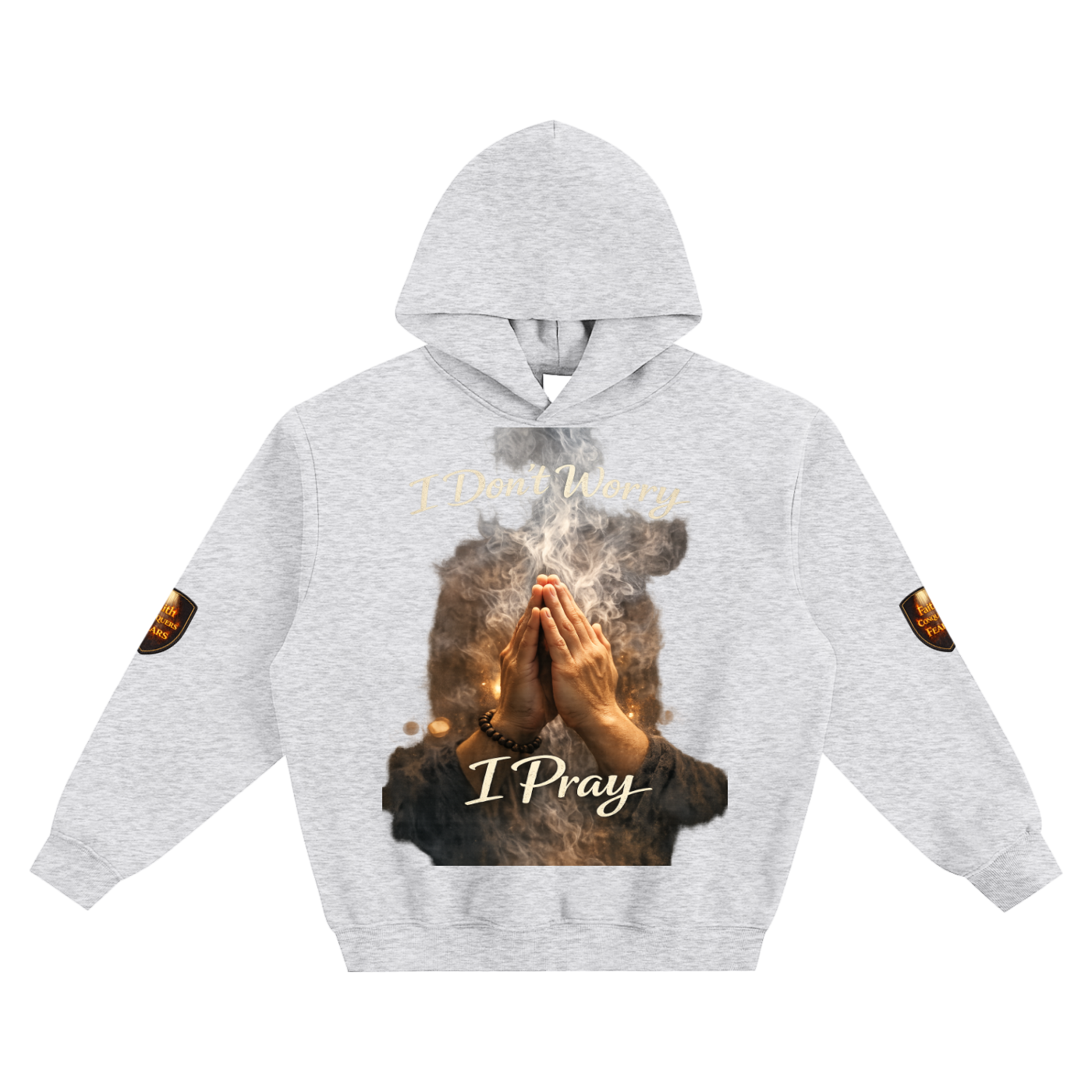 Unisex "I Pray" Fleeced Boxy Hoodie