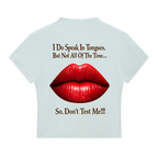 Women's: The Tongue, Essential Slim Fit Mock Neck T-Shirt