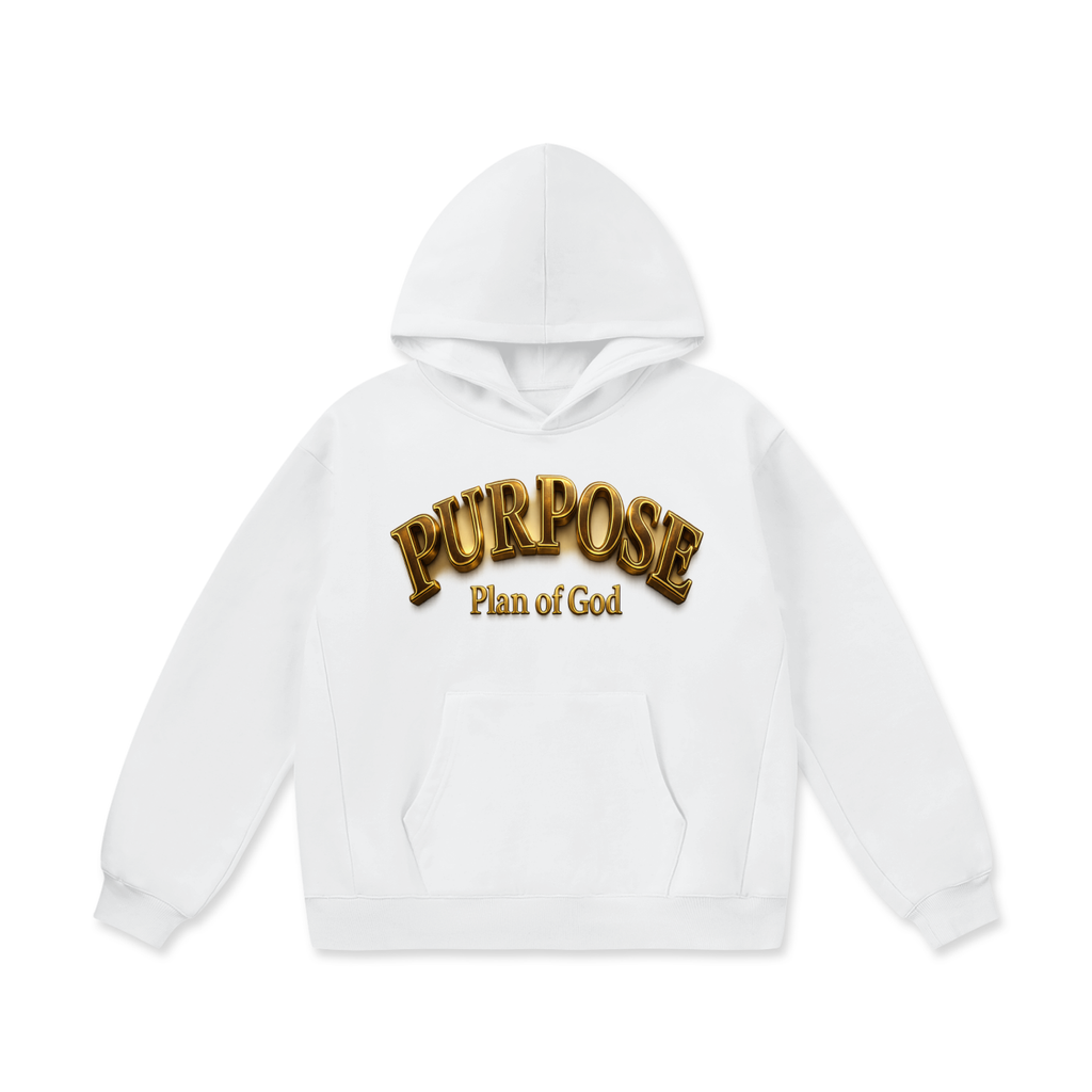 "Purpose" Oversize Heavyweight Fleece Hoodie
