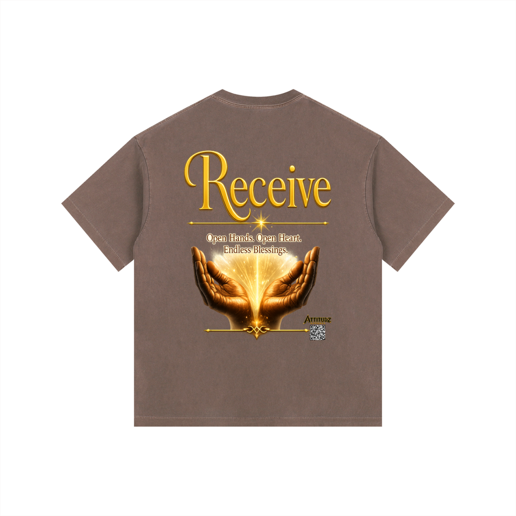 "Believe" Vintage Washed Oversized Cotton T-Shirt