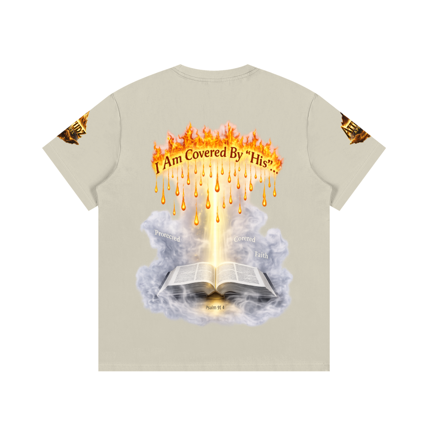 Women’s Cotton Tee – Angel Wings Rainbow Graphic