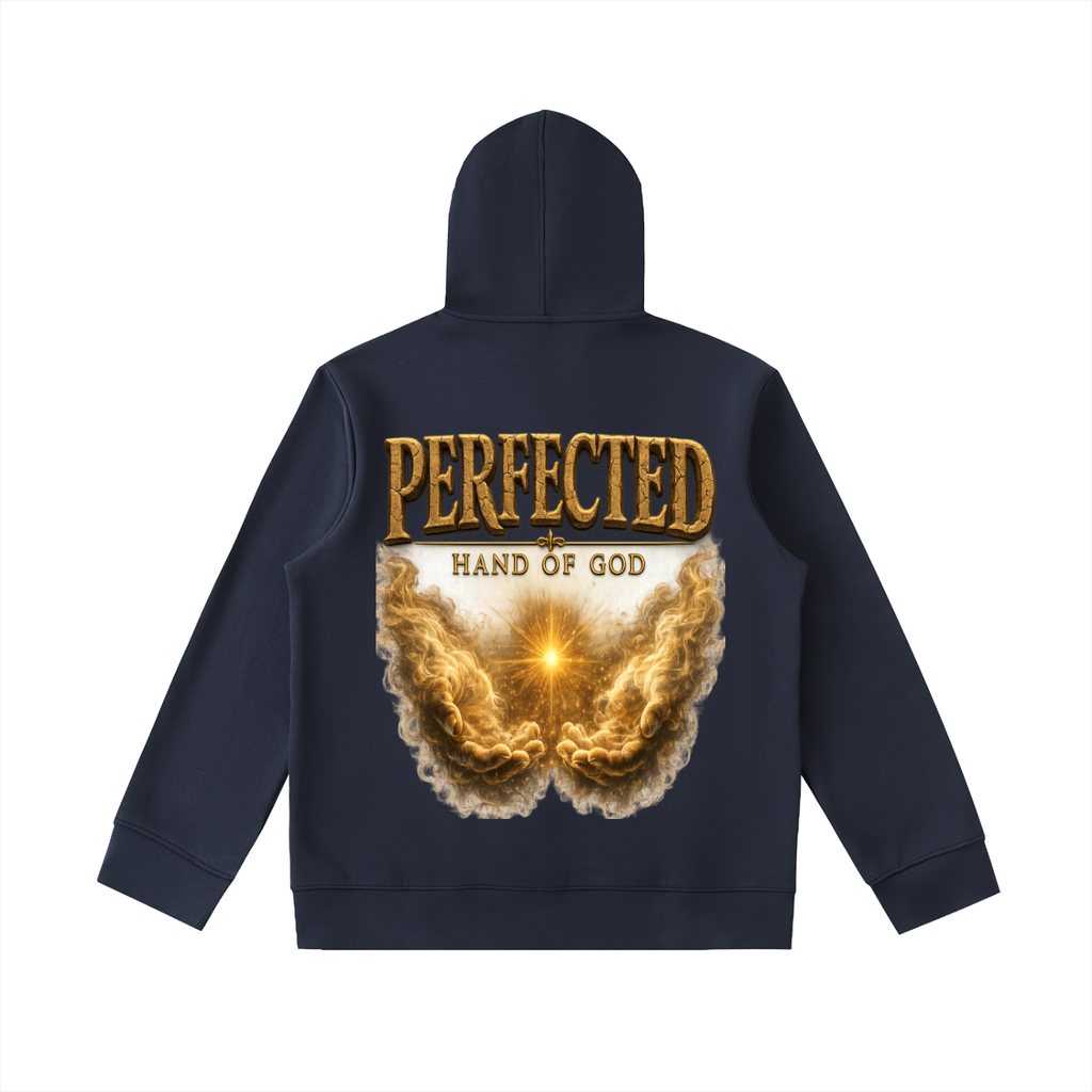 "Perfected" Essential Heavyweight High Neck  Zip-Up Hoodie