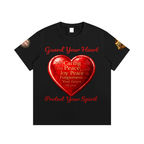 Unisex Guard Your Heart Tee – Red Heart Graphic