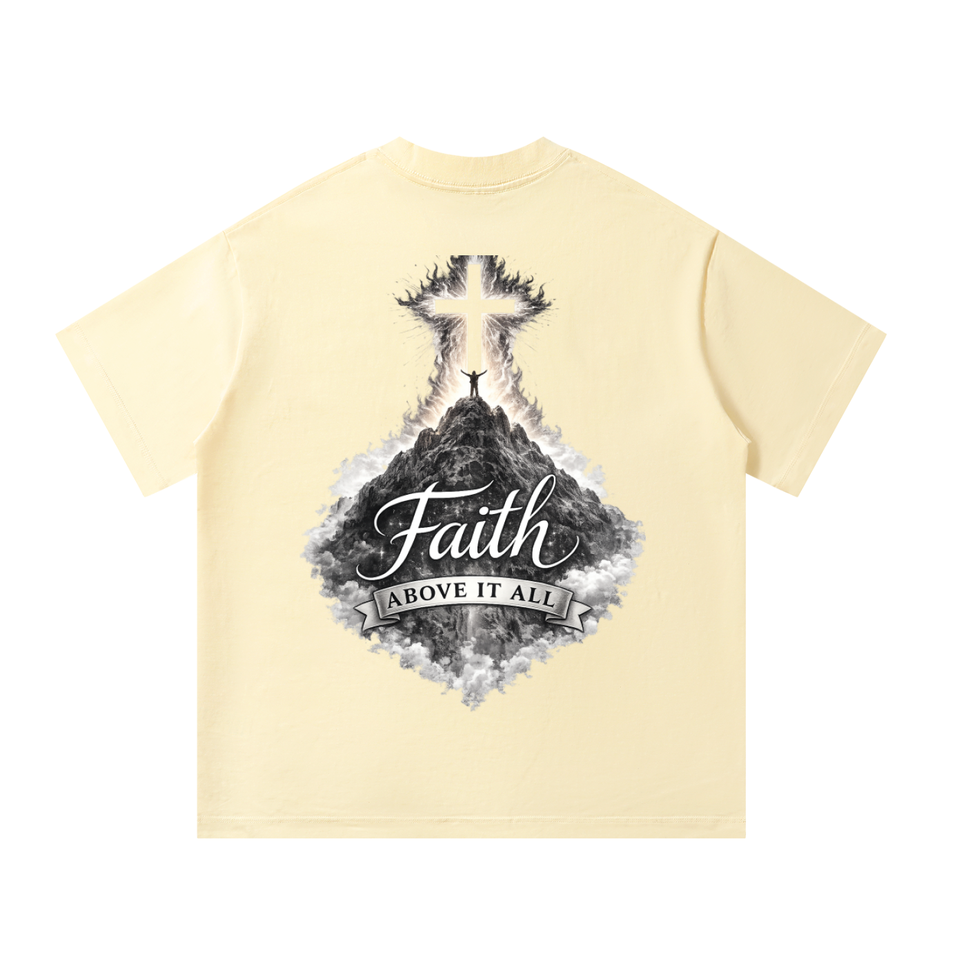 Faith Conquers – Unisex Oversized Tee