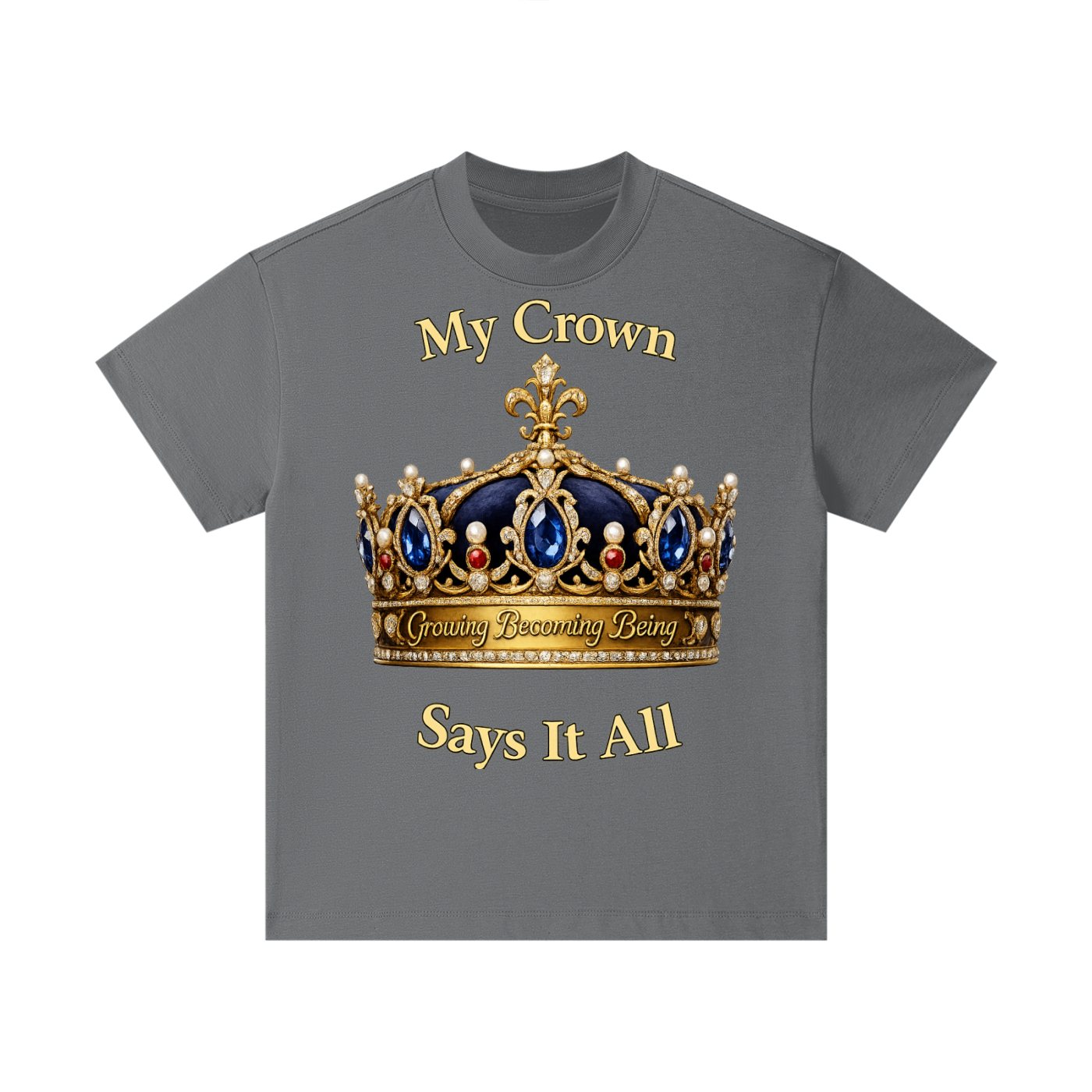 Boy’s “My Crown” Essential Cotton T-Shirt