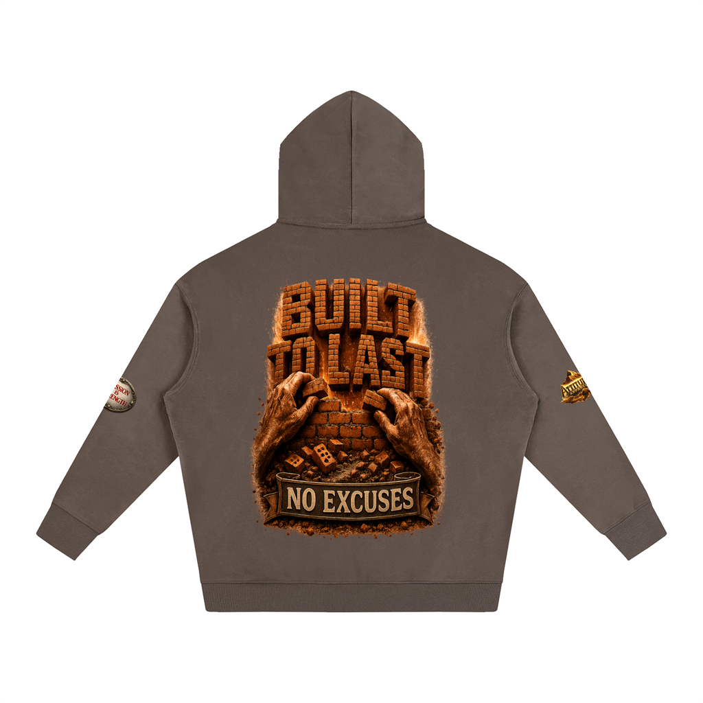 "Built Different" Oversize Fleeced Hoodie