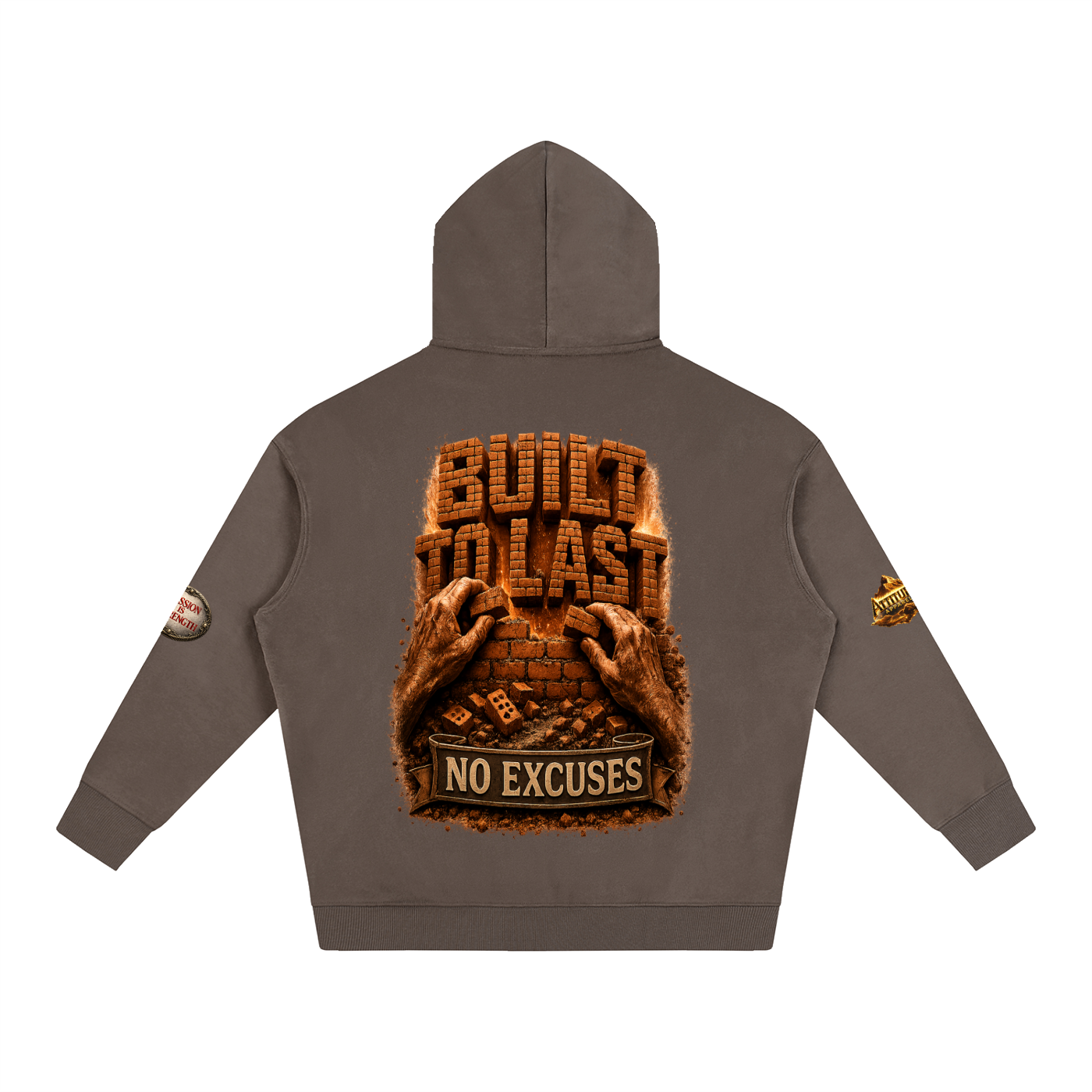 "Built Different" Oversize Fleeced Hoodie