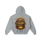"Queen's Elevate" Frayed Enzyme Washed Fleece Hoodie
