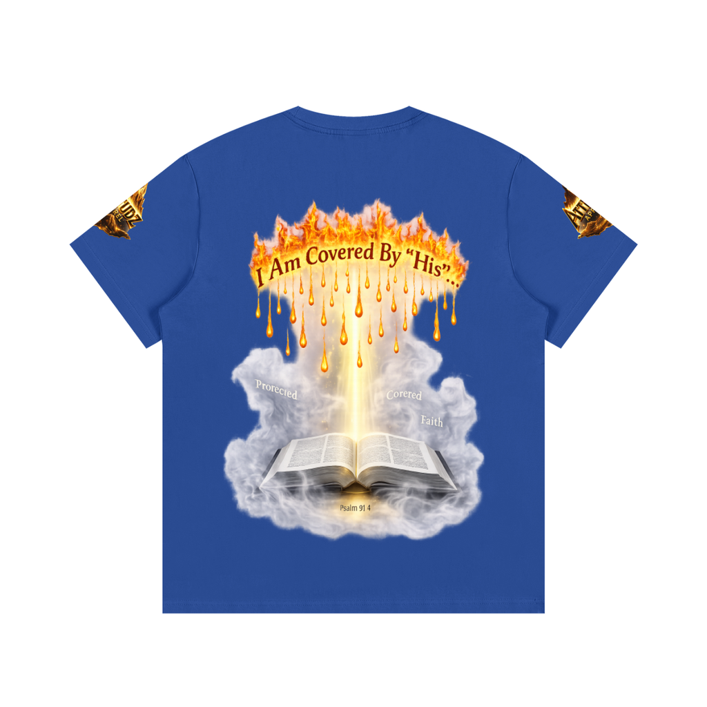 Women’s Cotton Tee – Angel Wings Rainbow Graphic