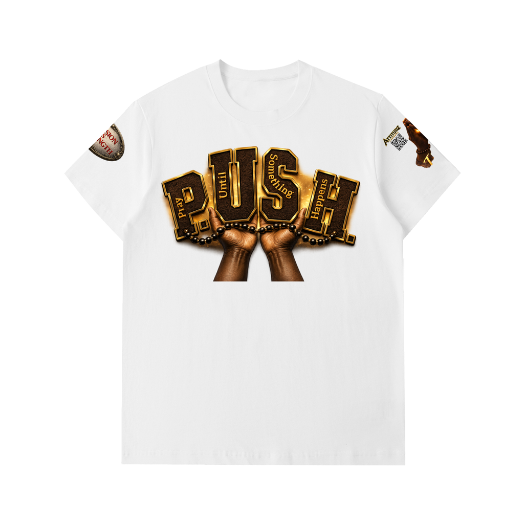 "Push" Essential Heavyweight Cotton T-Shirt
