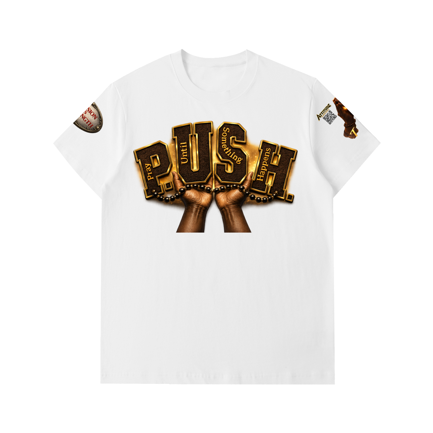 "Push" Essential Heavyweight Cotton T-Shirt