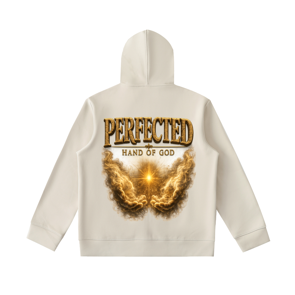 "Perfected" Essential Heavyweight High Neck  Zip-Up Hoodie
