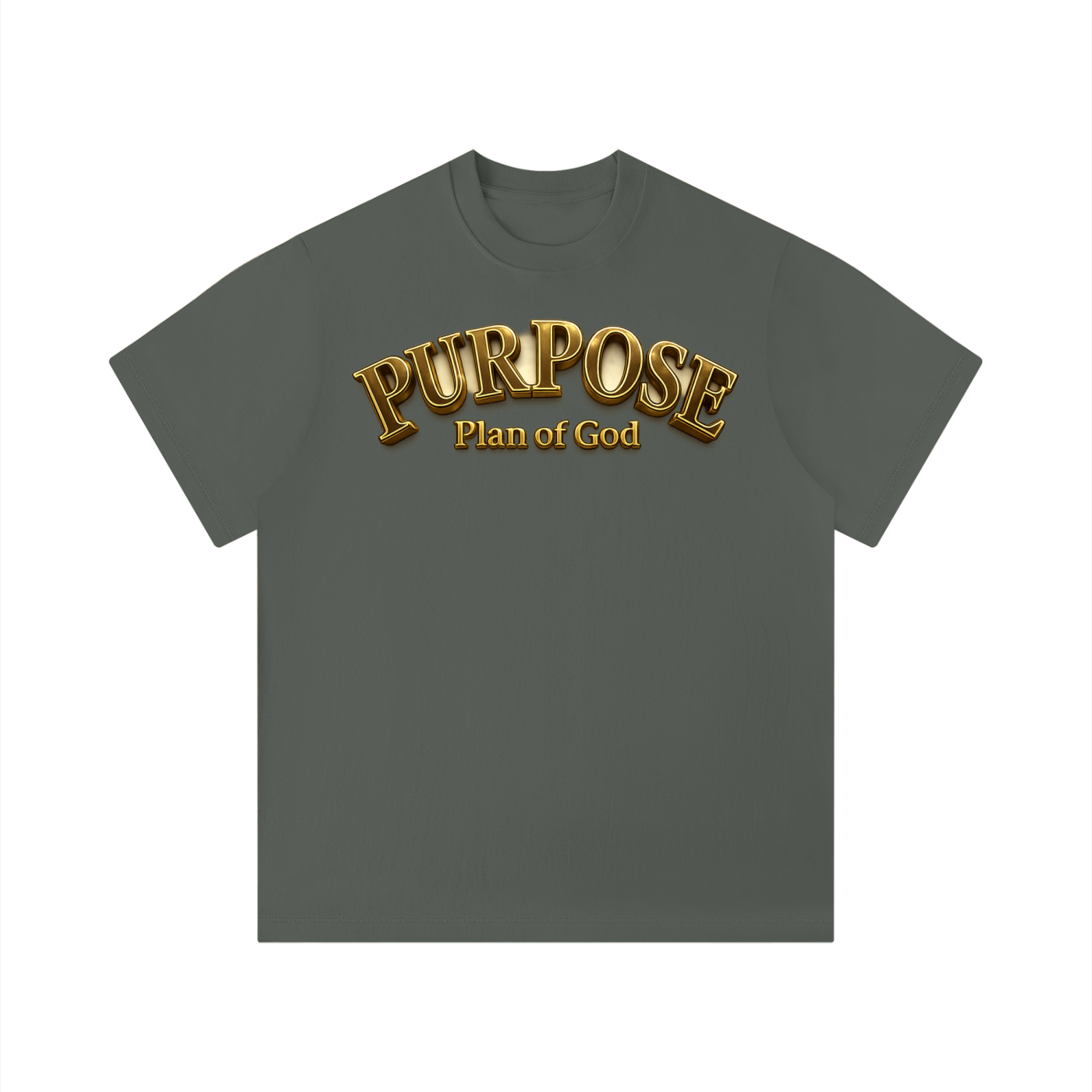 "Purpose Plan" Unisex Solid Color Regular Fit T-Shirt