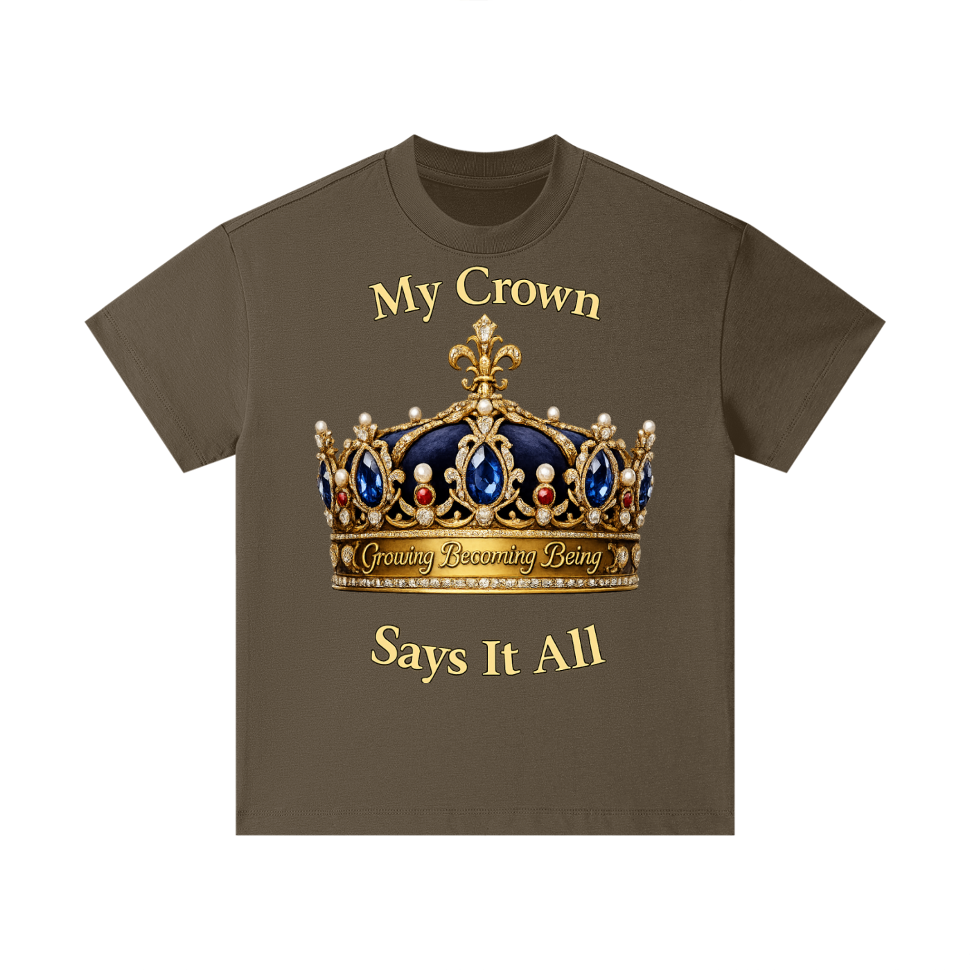 Boy’s “My Crown” Essential Cotton T-Shirt