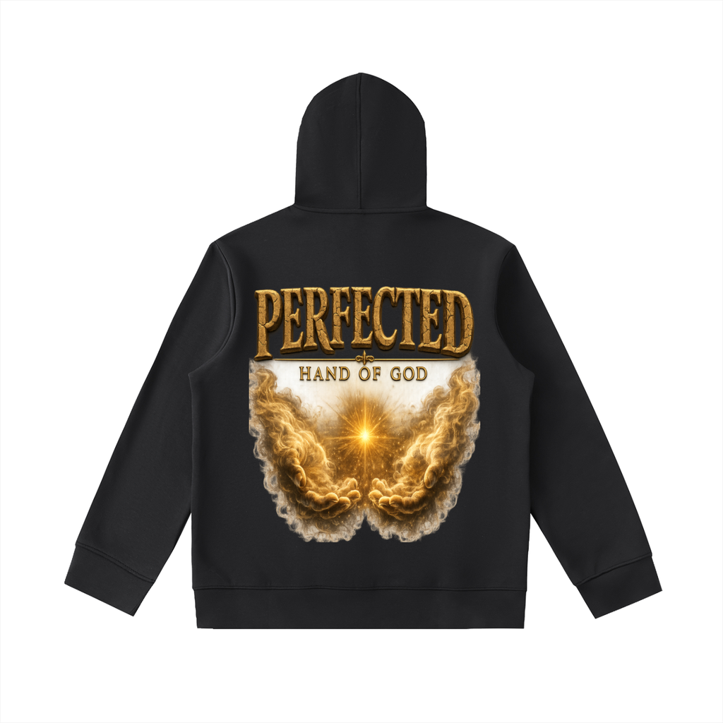 "Perfected" Essential Heavyweight High Neck  Zip-Up Hoodie