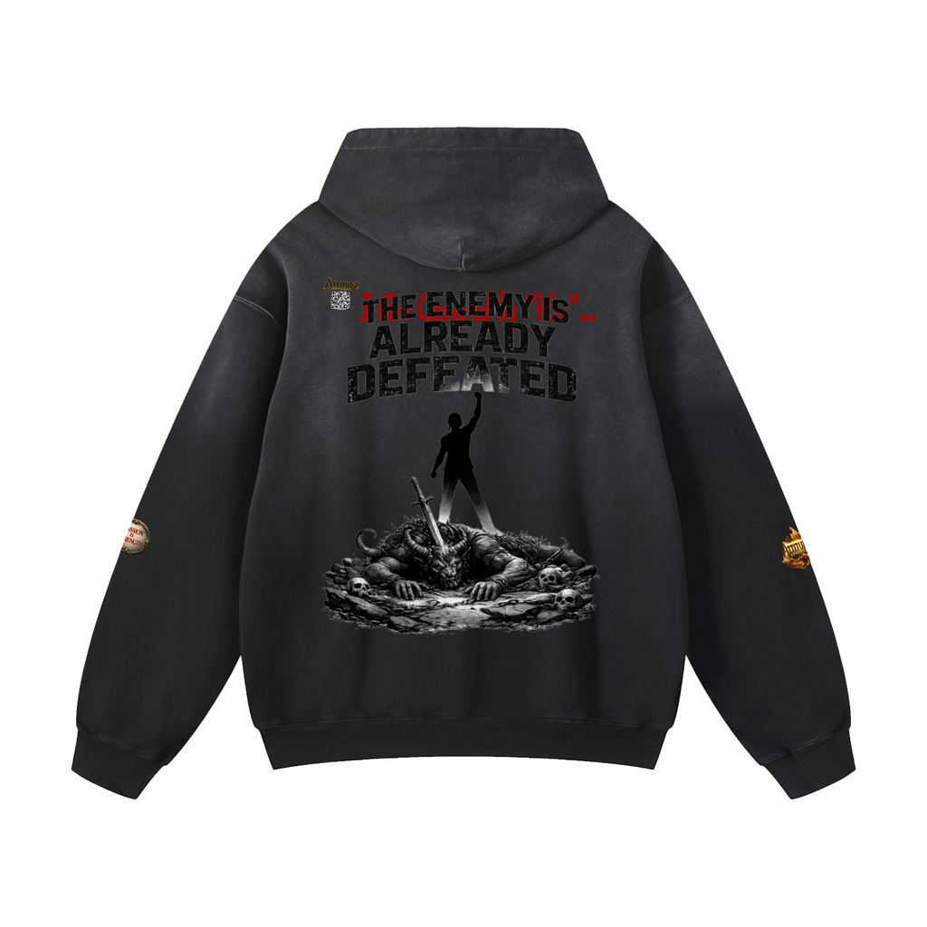 No Weapon Heavyweight Sunfade Oversized Hoodie