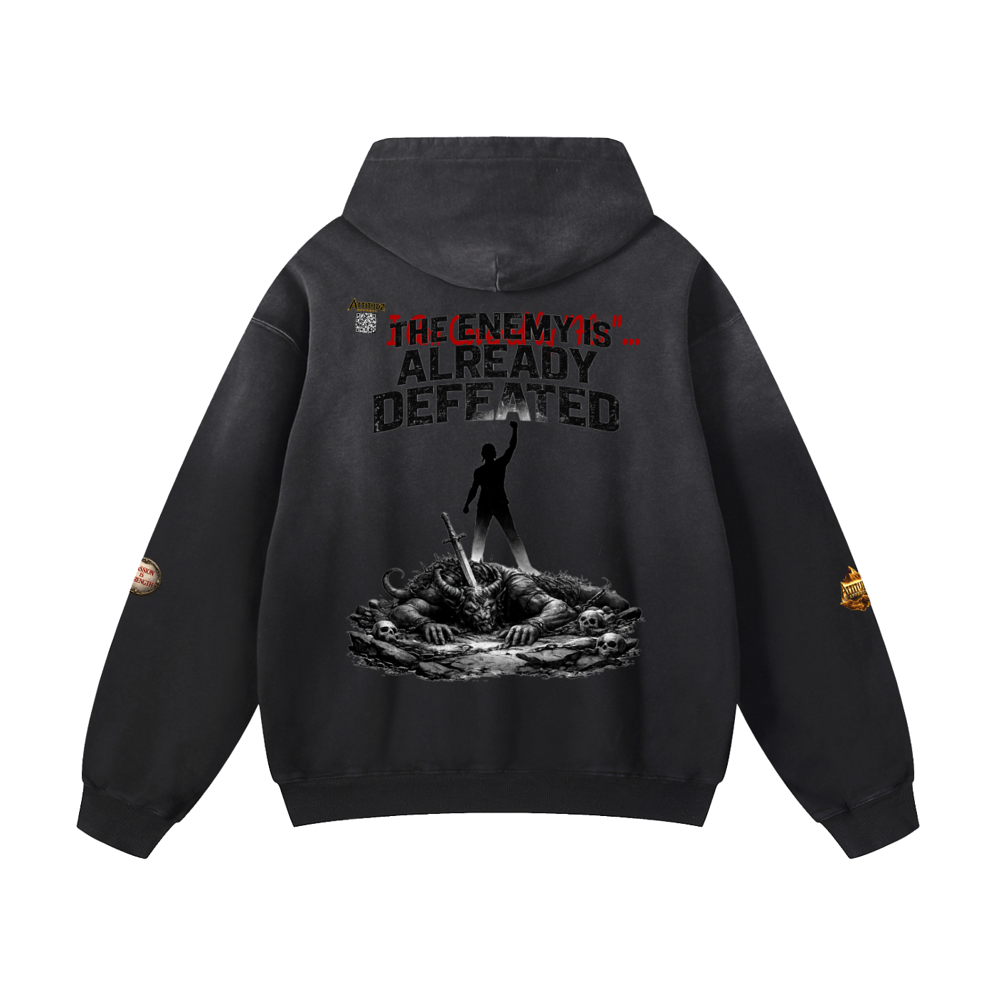 No Weapon Heavyweight Sunfade Oversized Hoodie