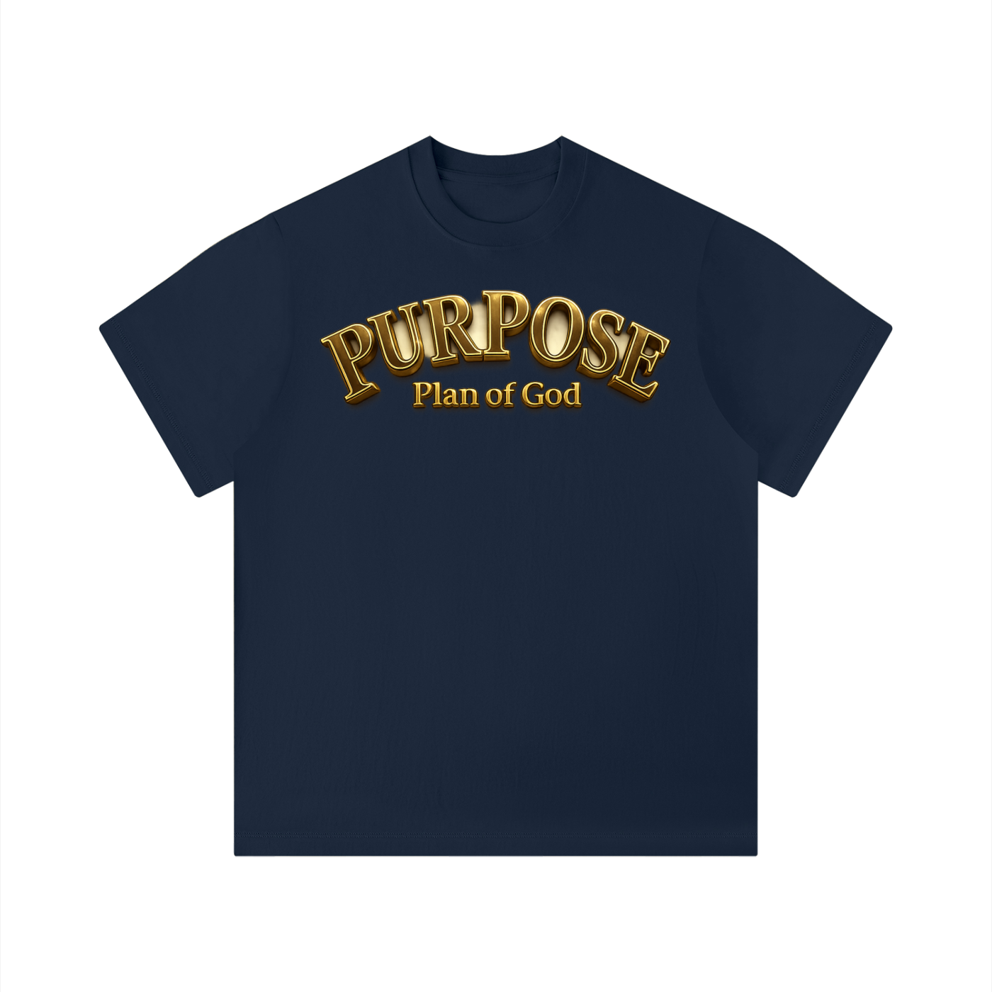 "Purpose Plan" Unisex Solid Color Regular Fit T-Shirt