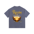 "Believe" Vintage Washed Oversized Cotton T-Shirt