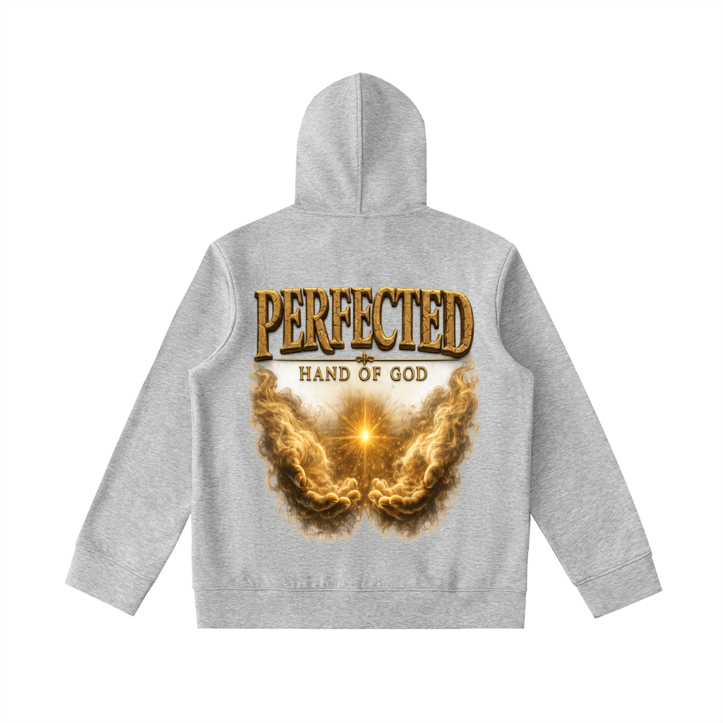 "Perfected" Essential Heavyweight High Neck  Zip-Up Hoodie