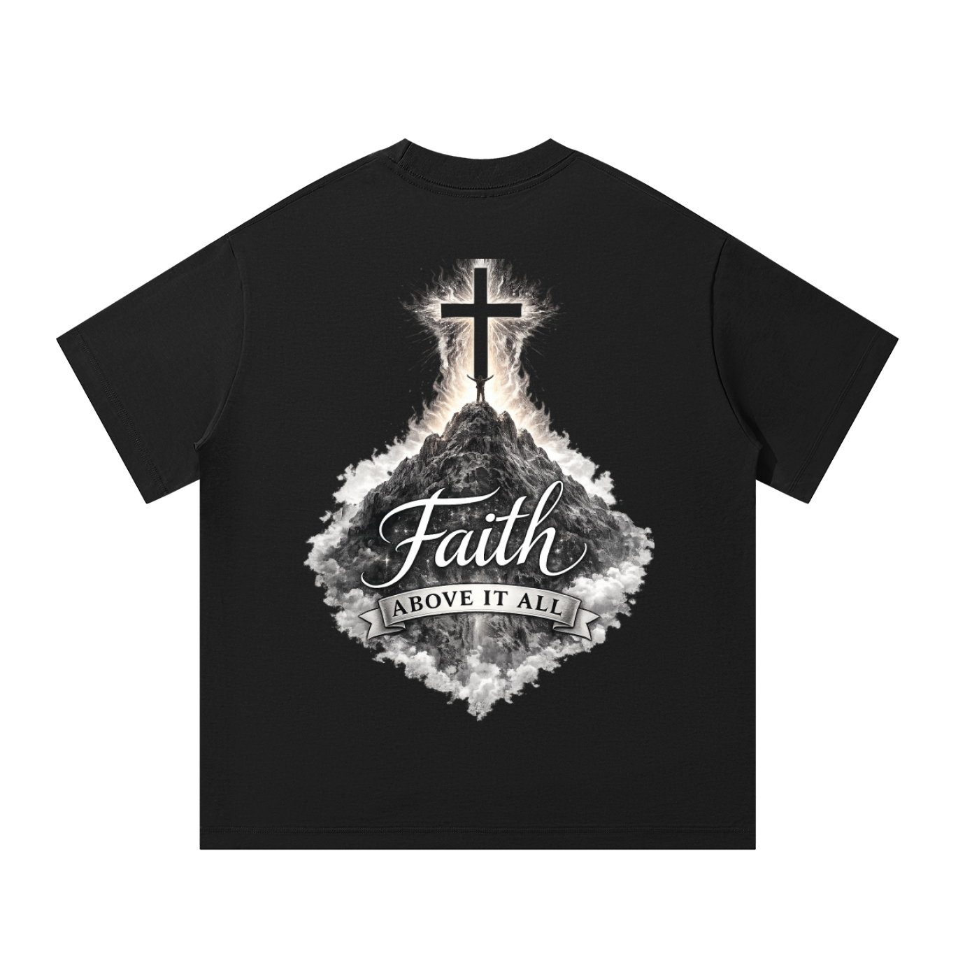 Faith Conquers – Unisex Oversized Tee